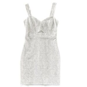 Guess White Textured Dress